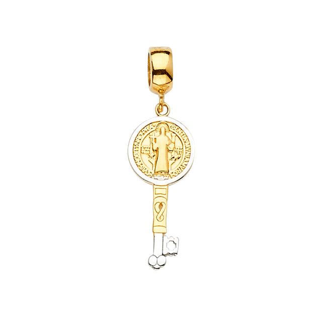 14K Two-Tone Gold San Benito For Mix&Match Bracelet Pendant
