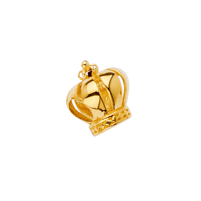 14K Yellow Gold Crown Slider