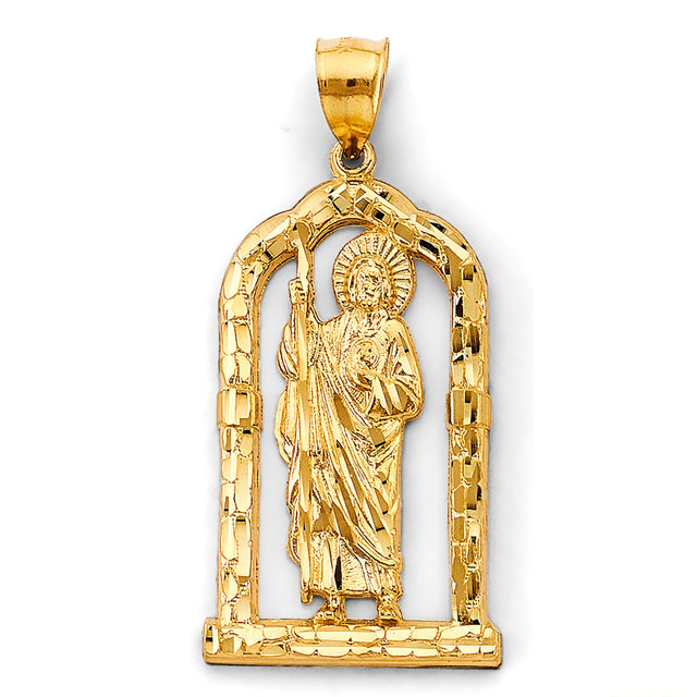 14K Yellow Gold St. Jude Thaddeus Pendant