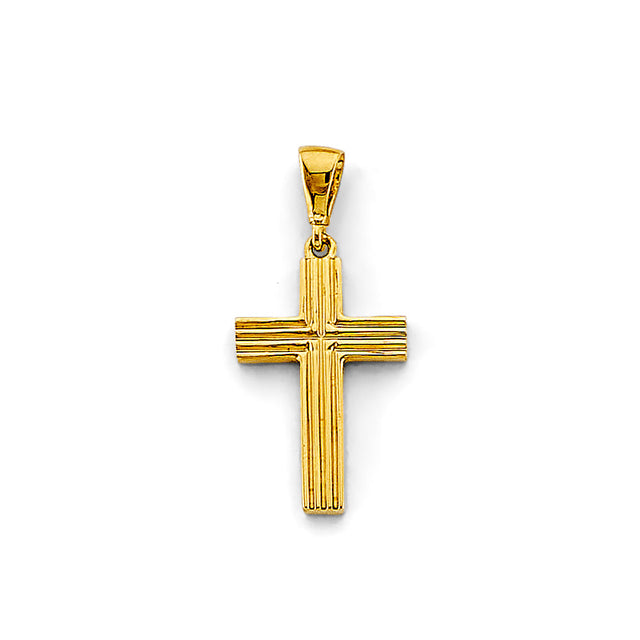 14K Yellow Gold Cross Pendant