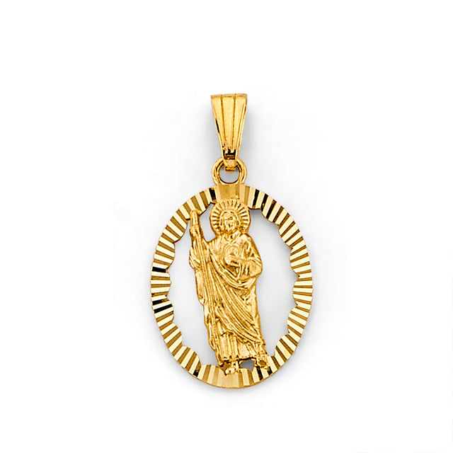 14K Yellow Gold St. Jude Thaddeus Pendant