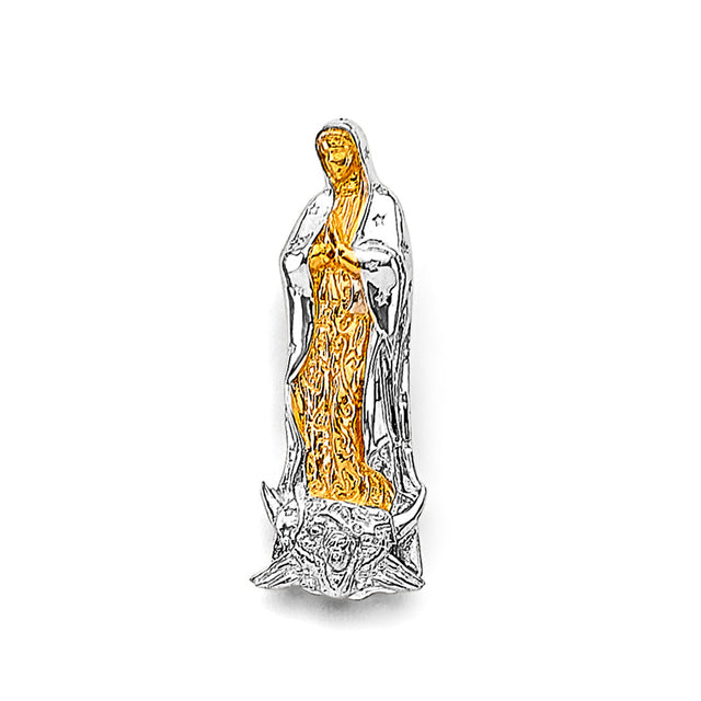 14K Two-Tone Gold Guadalupe Pendant