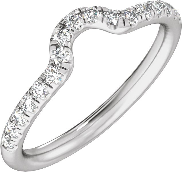 14K Gold Radiant Claw-Prong Accented Lab-Grown Diamond Matching Band – 1/3 CTW - White Gold