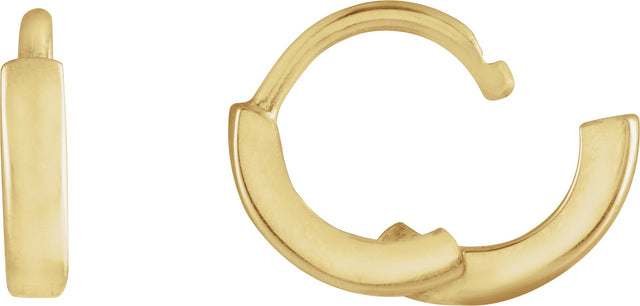 14K Gold Hoop Earrings II - Yellow Gold - view 2