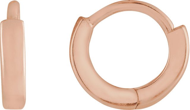 14K Gold Hoop Earrings II - Rose Gold