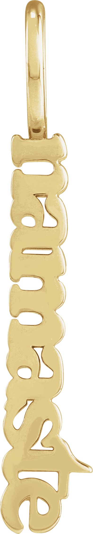 14K Gold Namaste Pendant - Yellow Gold