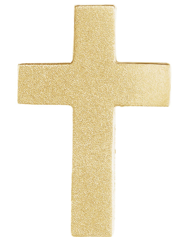 14K Gold Scroll Cross Necklace or Pendant - Yellow Gold