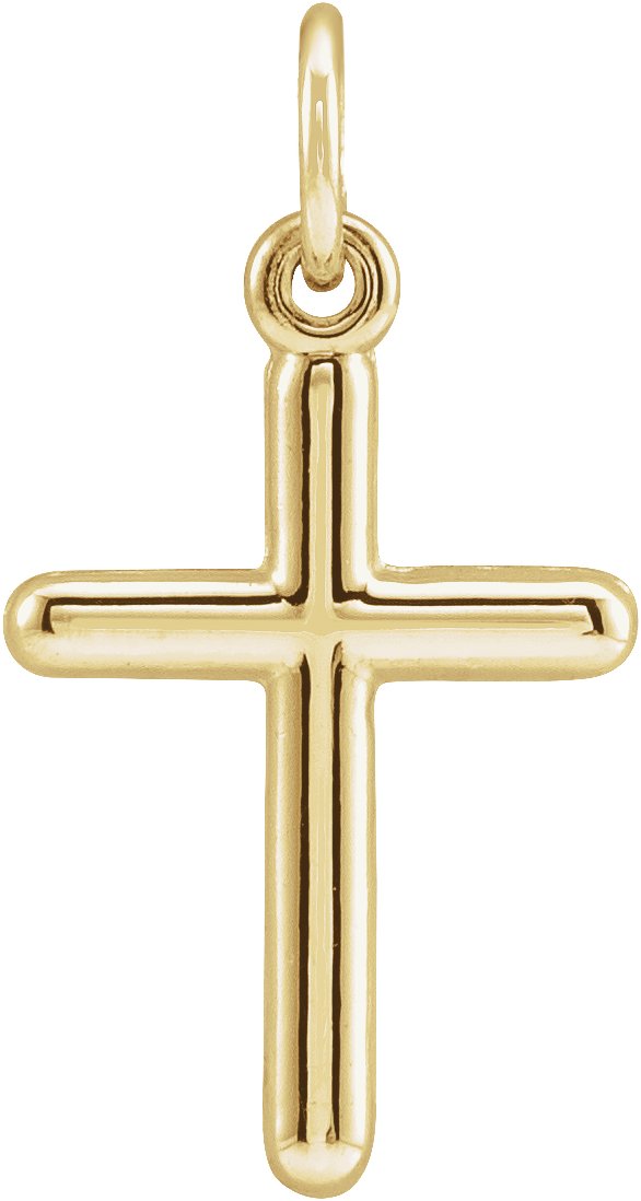 14K Gold Cross Necklace or Pendant – 20x10.4mm - Yellow Gold