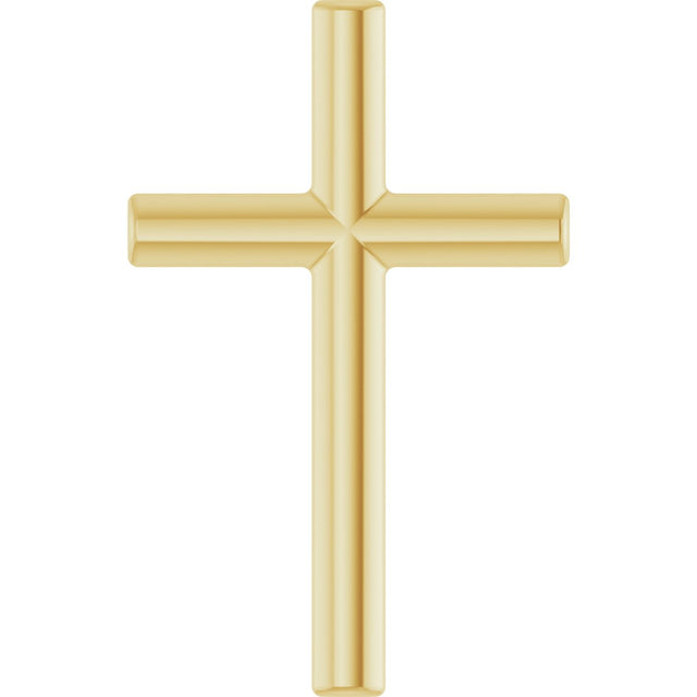 14K Gold Cross Necklace or Pendant – 12x7.61mm - Yellow Gold