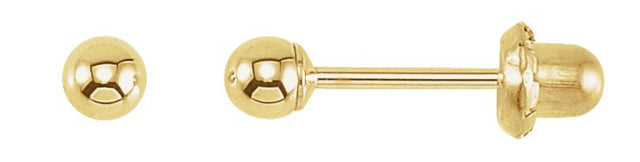 14K Gold Ball Stud Piercing Piercing Stud Earrings - Yellow Gold