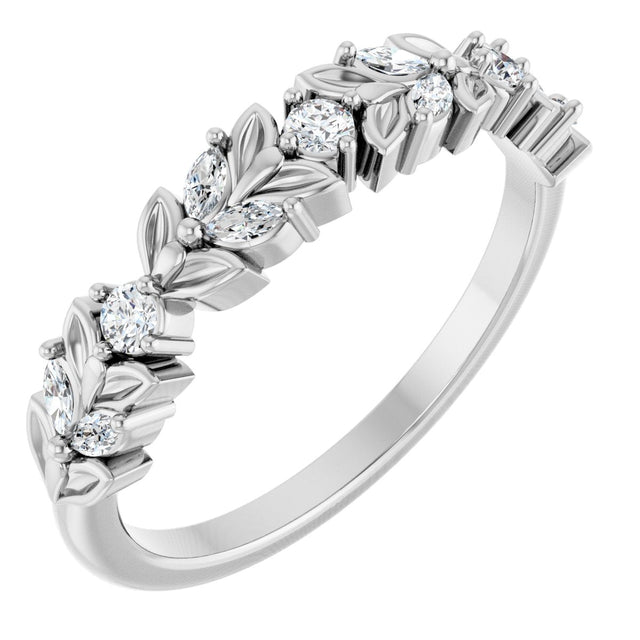 Platinum Marquise Lab-Grown Diamond Anniversary Band – 1/4 CTW