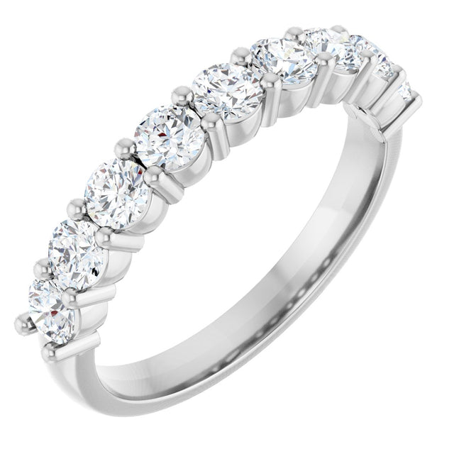Platinum Round Lab-Grown Diamond Anniversary Band – 1/6–1 1/4 CTW