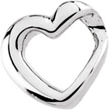 Platinum Heart Slide Pendant