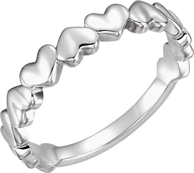 Platinum Heart Ring IV