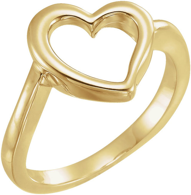 14K Gold Heart Ring III