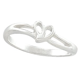 Platinum Heart Ring VII