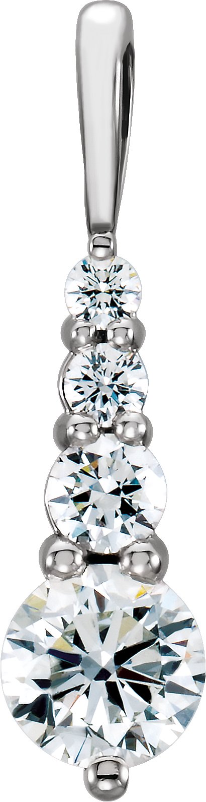 Platinum Journey Graduated Pendant