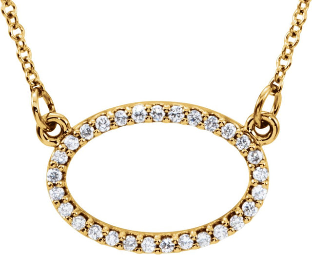 14K Gold Accented Necklace - Yellow Gold