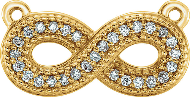 18K Gold Infinity-Inspired Necklace - Yellow Gold