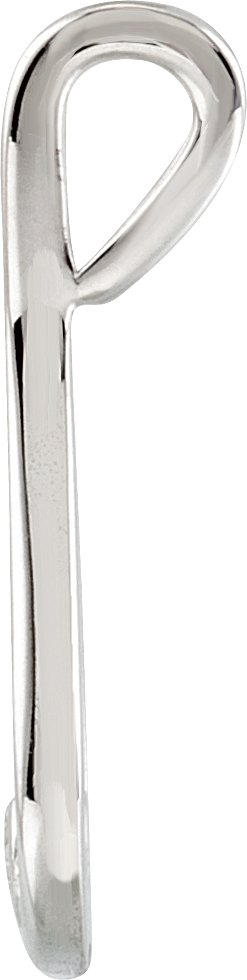14K Gold Round Natural Diamond The Tears of Christ® Galilee Pendant - White Gold - view 2
