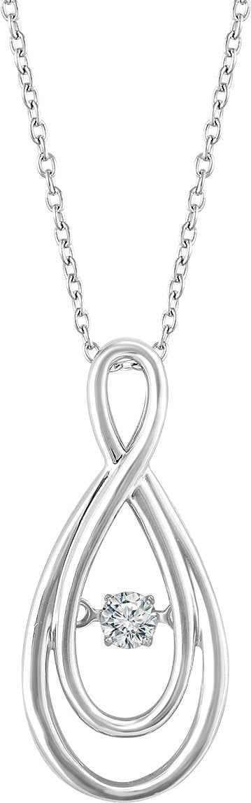 14K Gold Round Natural Mystara Diamond Mystara Diamond® Necklace