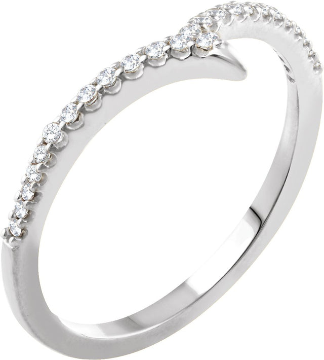 14K Gold Round Natural Diamond Accented Ring VII - White Gold
