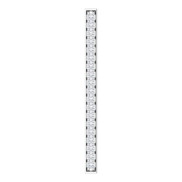 14K Gold Round Natural Diamond Vertical Bar Pendant - White Gold