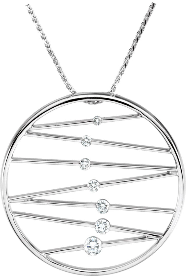 14K Gold Journey Necklace - White Gold