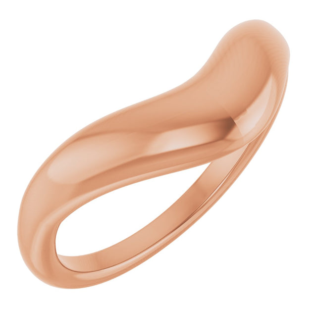 14K Gold Contour Band II - Rose Gold