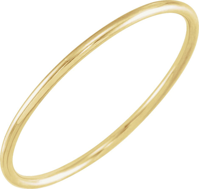 14K Gold Stackable Ring - Yellow Gold