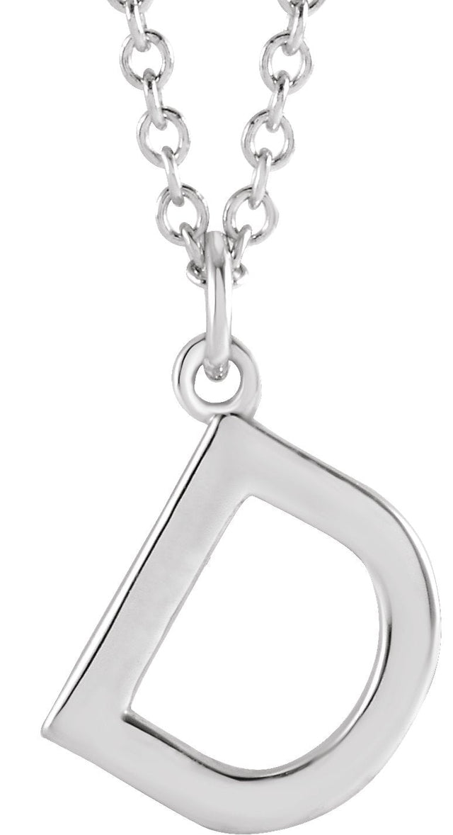Platinum Initial D Necklace