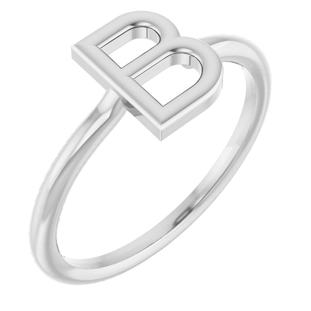 Platinum Initial B Ring