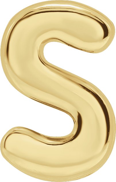 14K Gold Initial Slide Pendant