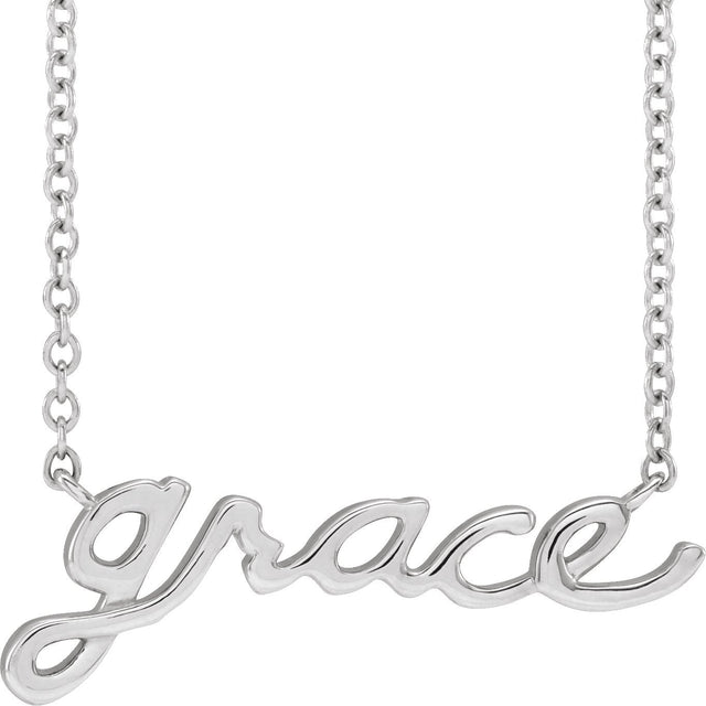14K Gold Grace Necklace - White Gold