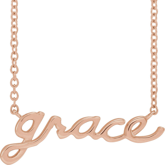 14K Gold Grace Necklace - Rose Gold