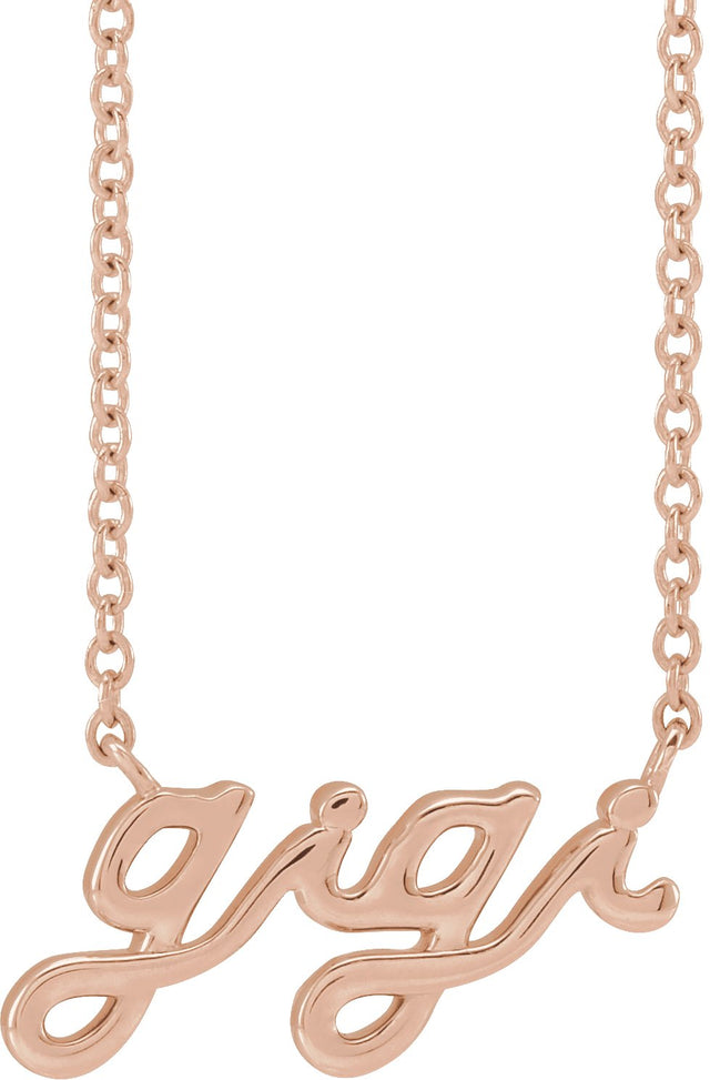 14K Gold Gigi Necklace - Rose Gold