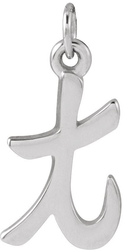 Platinum Initial T Petite Necklace or Pendant