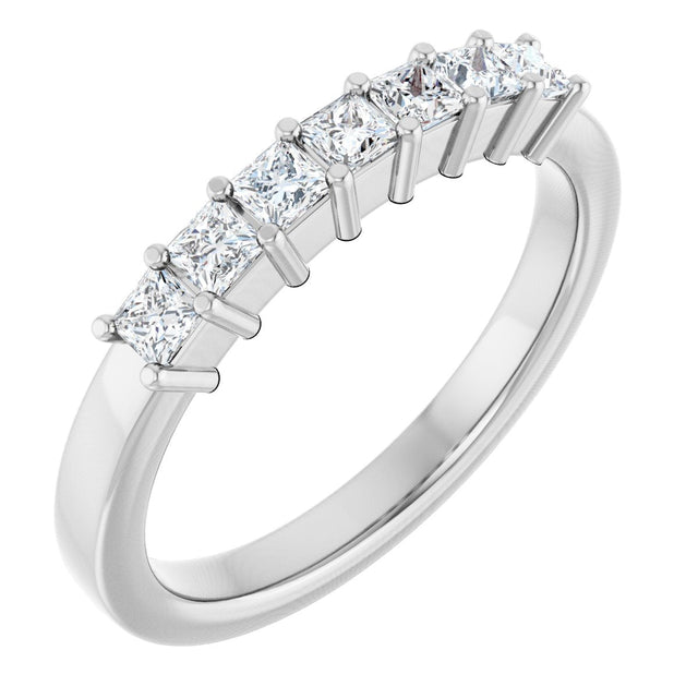 Platinum Lab-Grown Diamond Seven-Stone Anniversary Band