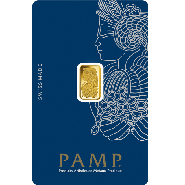 Barra de cunhagem PAMP Suisse Lady Fortuna Gold 999,9