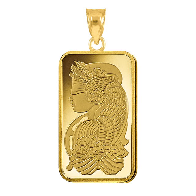 Barra de cunhagem PAMP Suisse Lady Fortuna Gold 999,9