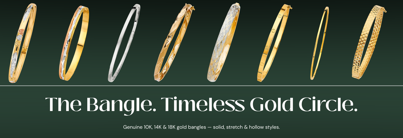 Italian gold bangles