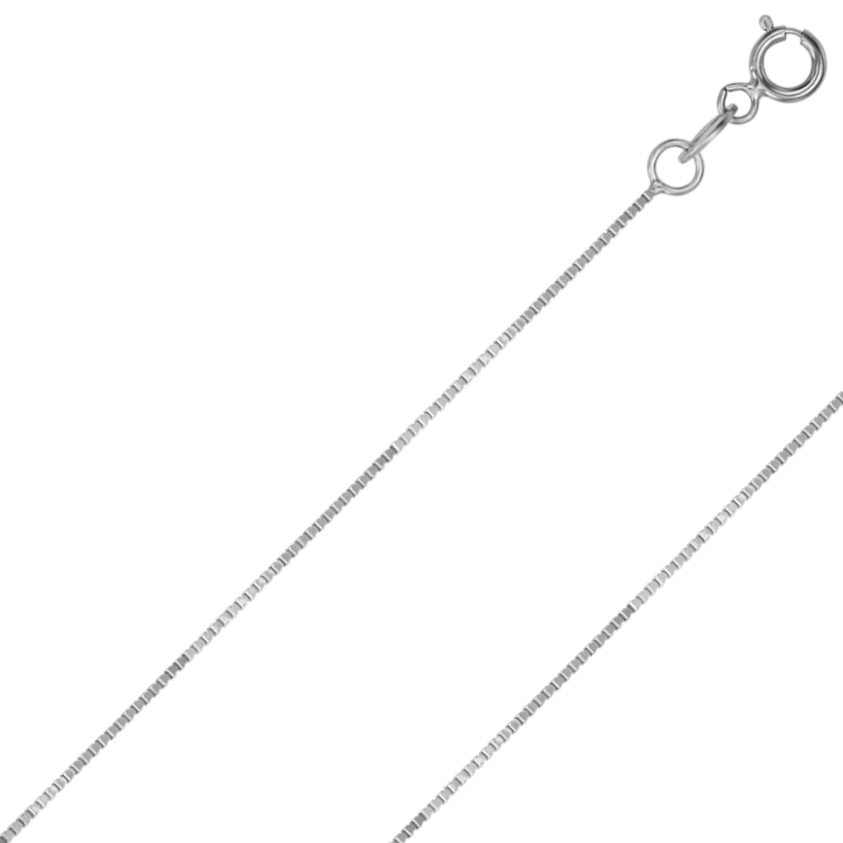 14K REAL Solid Yellow or White Gold 0.6mm-2.5mm 4 Sides Diamond Cut Box Chain