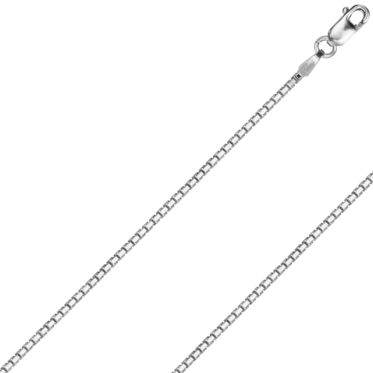 14K REAL Solid Yellow or White Gold 0.6mm-2.5mm 4 Sides Diamond Cut Box Chain