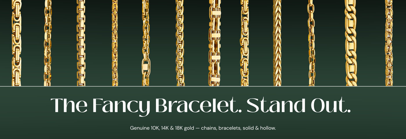 Italian fancy gold bracelets