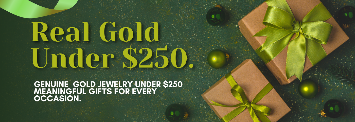 Italian gold jewelry gifts under $250