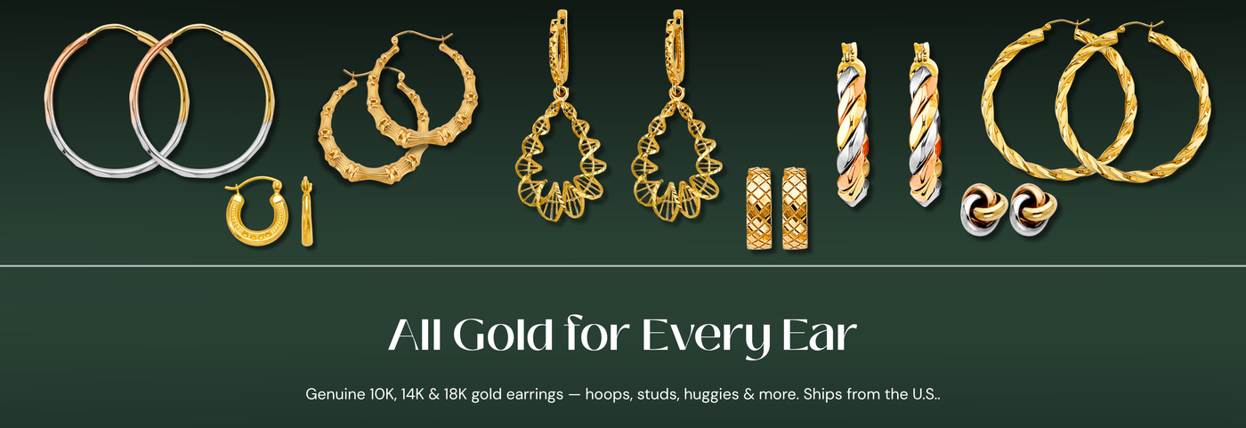 Italian gold earrings