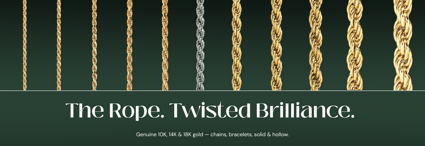 Italian rope gold chain