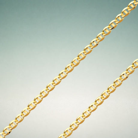 10K fine yellow gold mariner-link chains