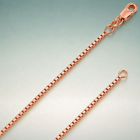 14K rose gold chain and bracelet showing warm blush-tone gold links with Italian craftsmanship