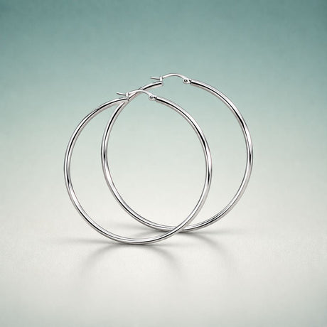 14K White Gold Earrings